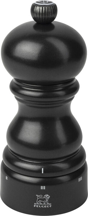 Saltkvarn Paris uS 12 cm Svart Satin Bok