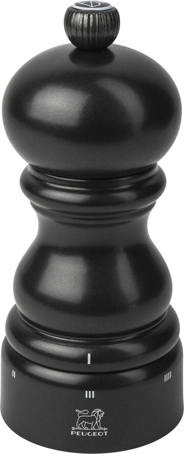 Saltkvarn Paris uS 12 cm Svart Satin Bok