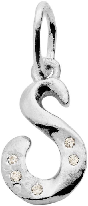 Alphabet Pendant Silver