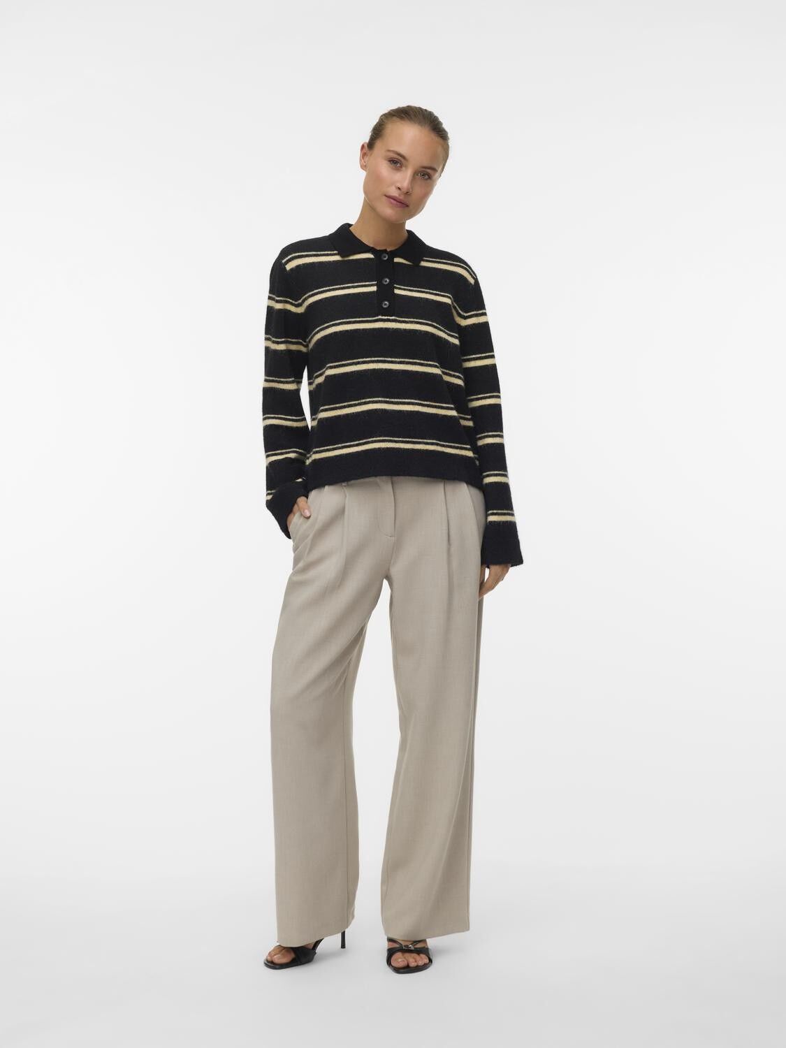 Awtacey Ls Polo Knit