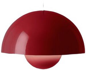 Flowerpot Pendant VP2, Vermilion Red