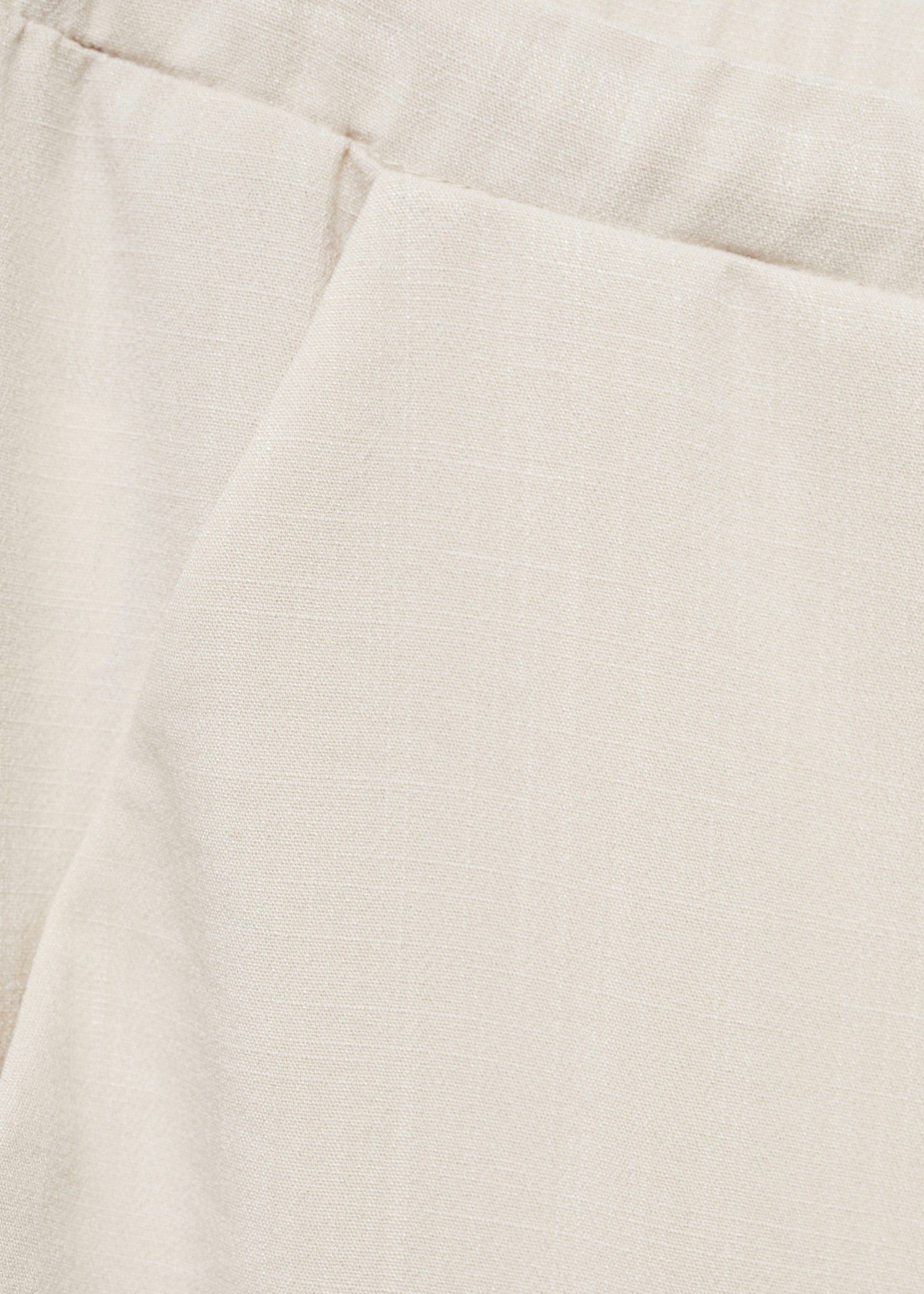 Drawstring straight trousers