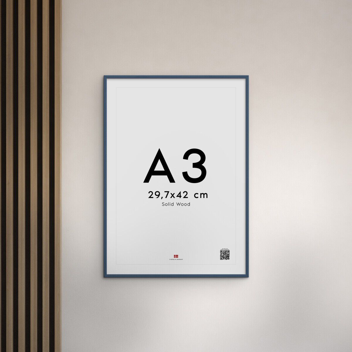 Poster&Frame - Indian Teal Wood 30x40cm