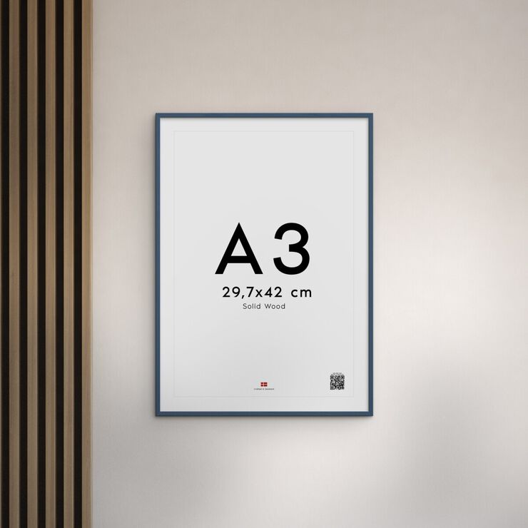 Poster&Frame - Indian Teal Wood 30x40cm