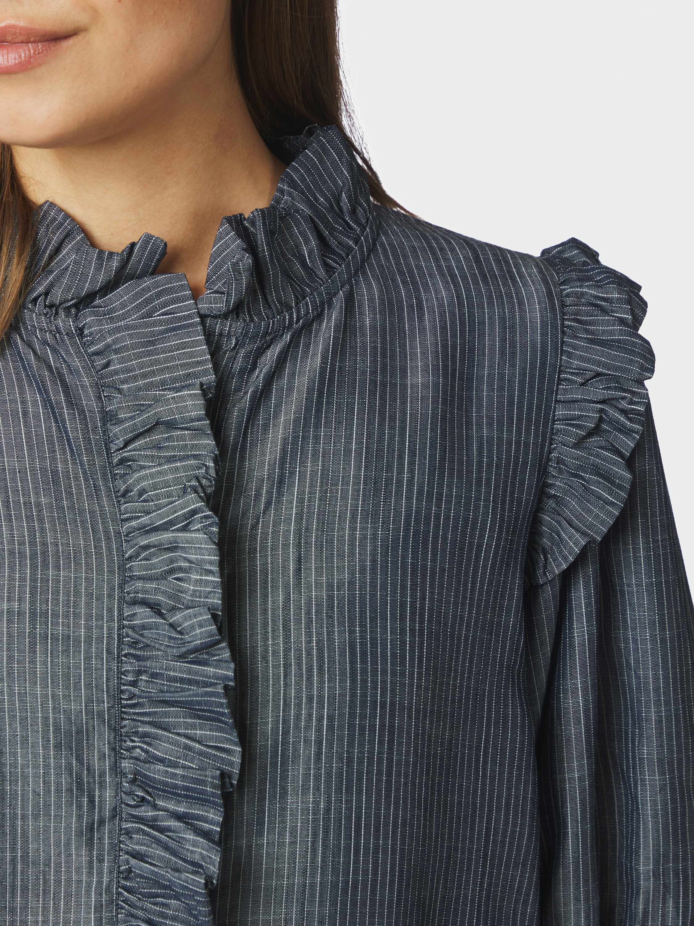 Chacha Chambray Stripe Blouse