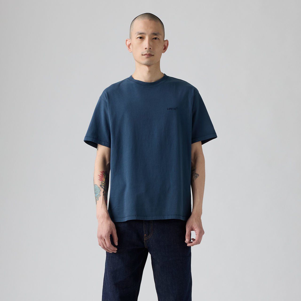 RED TAB VINTAGE TEE WHITE +