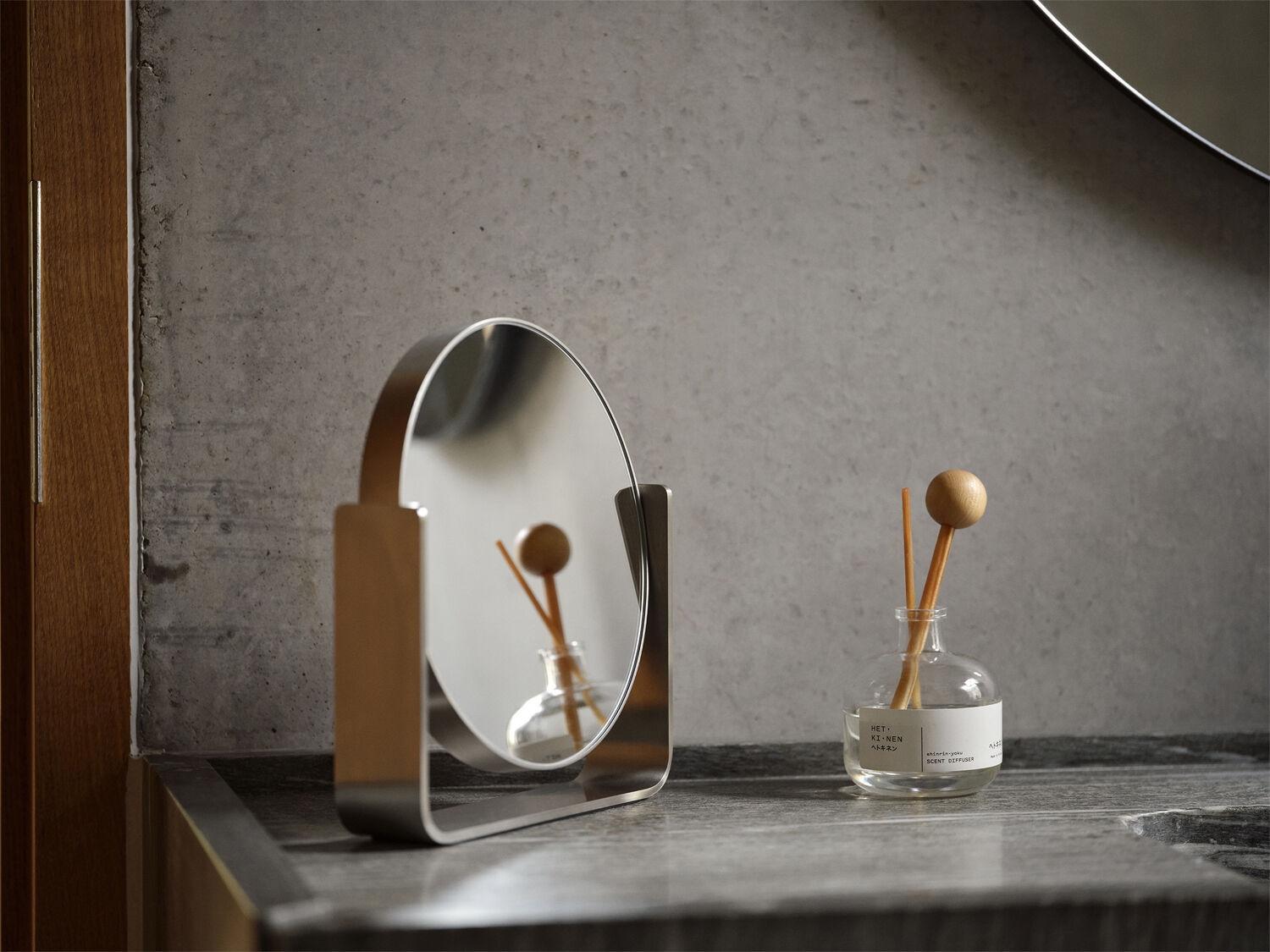 Bordsspegel m 5x f&ouml;rstoring Ume St&aring;l