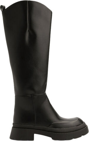 Wide Rounded Shaft Boots