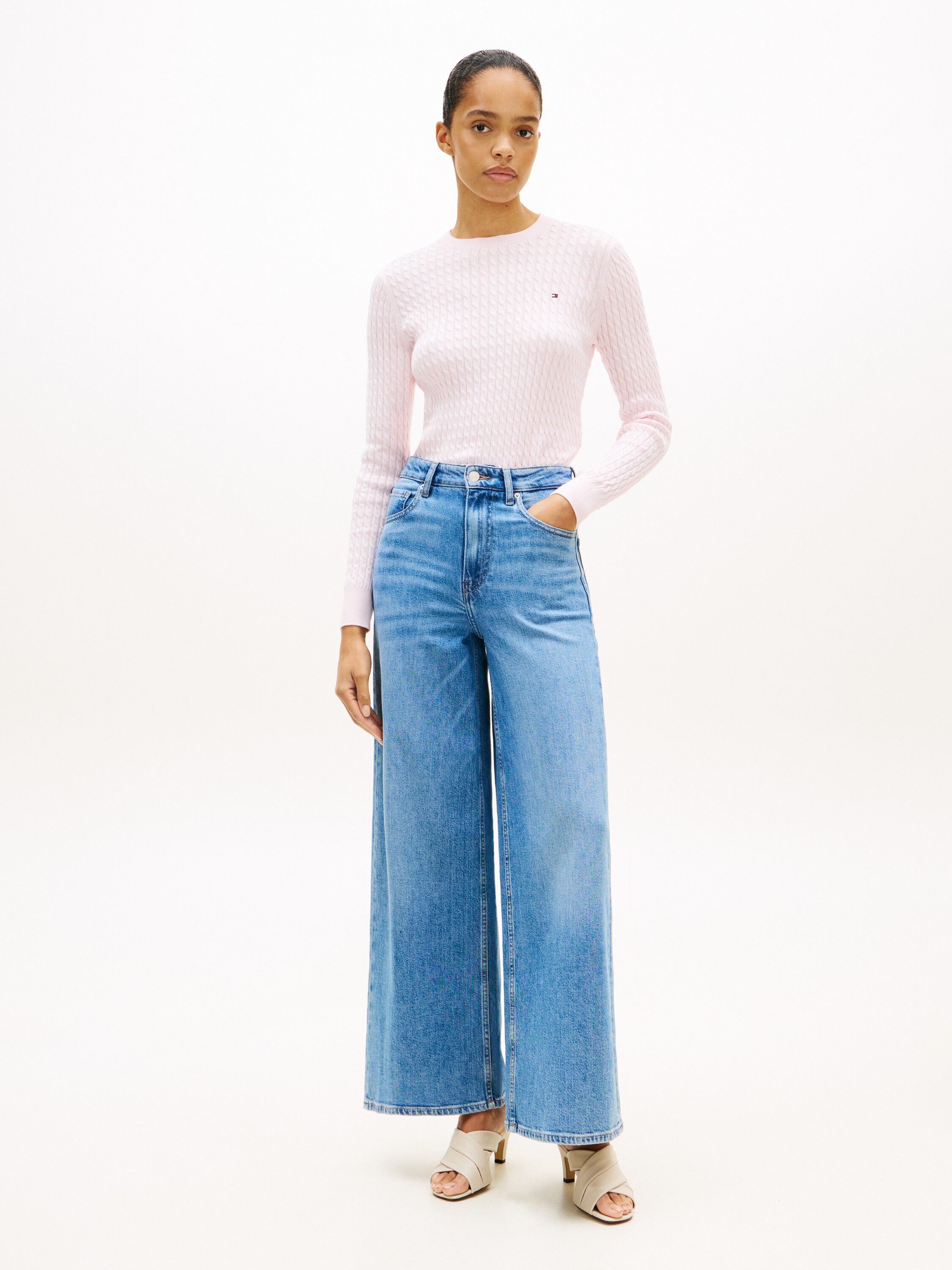 Cable Knit Crew Neck Jumper