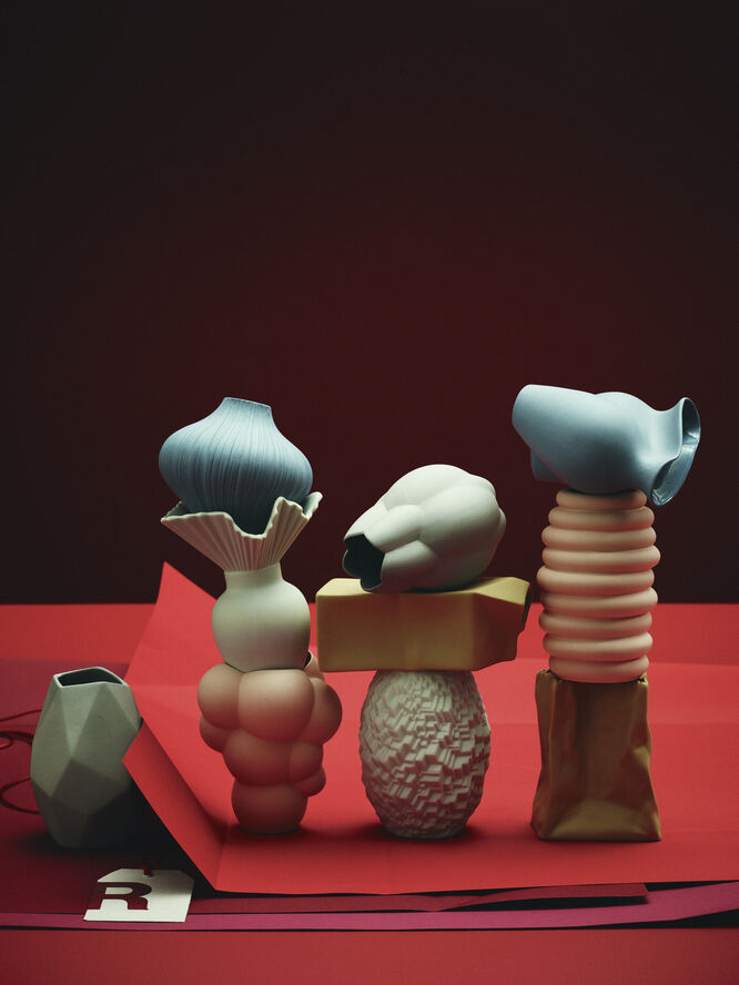 Vase 8cm, Pacific, Plissee