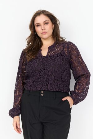 Curvy WA-KILA 1 Bluse Lilla