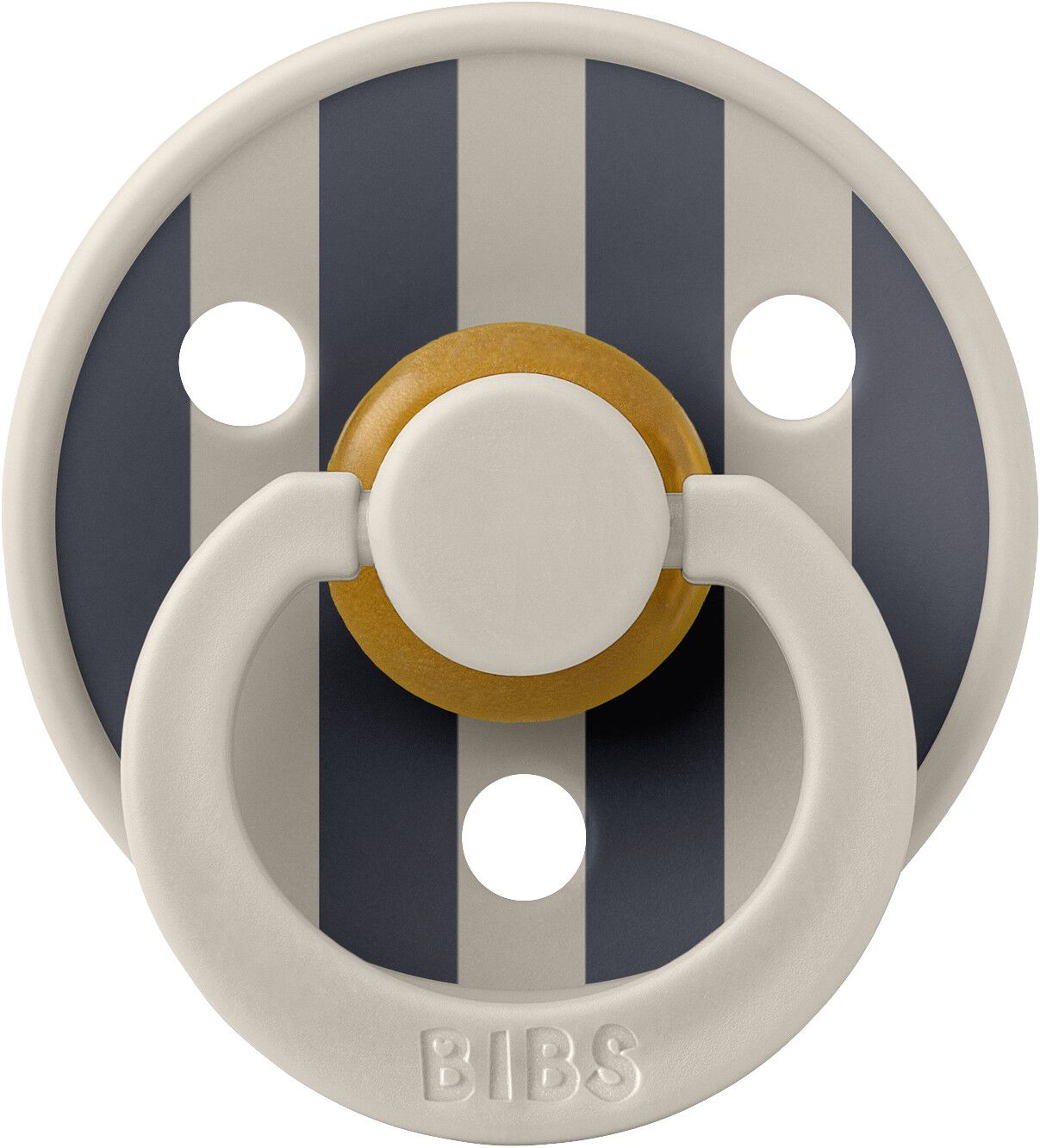 BIBS Pacifier Studio Colour Block Latex Size 2 Sand/Iron