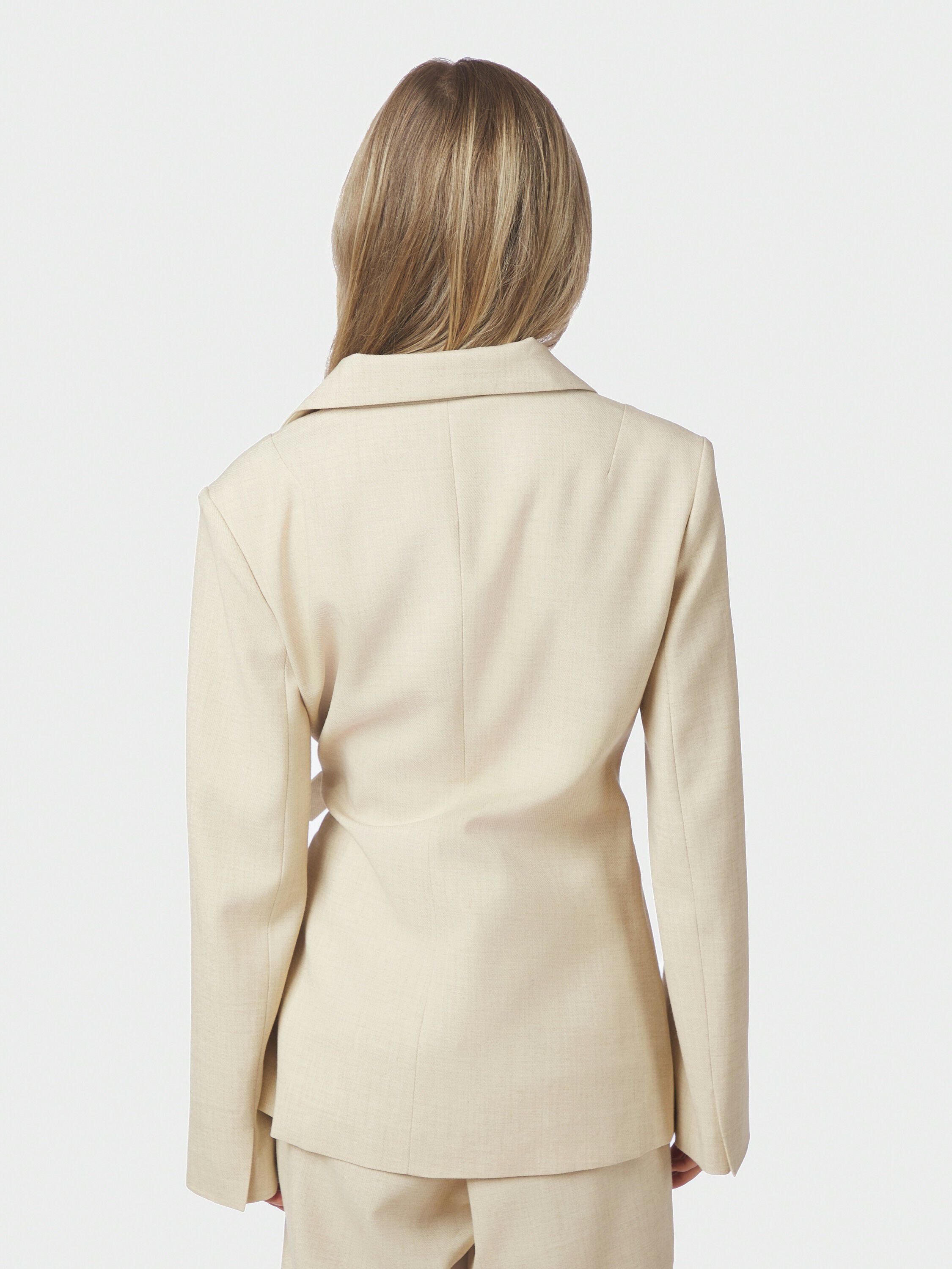 Carmia Melange Tie Blazer