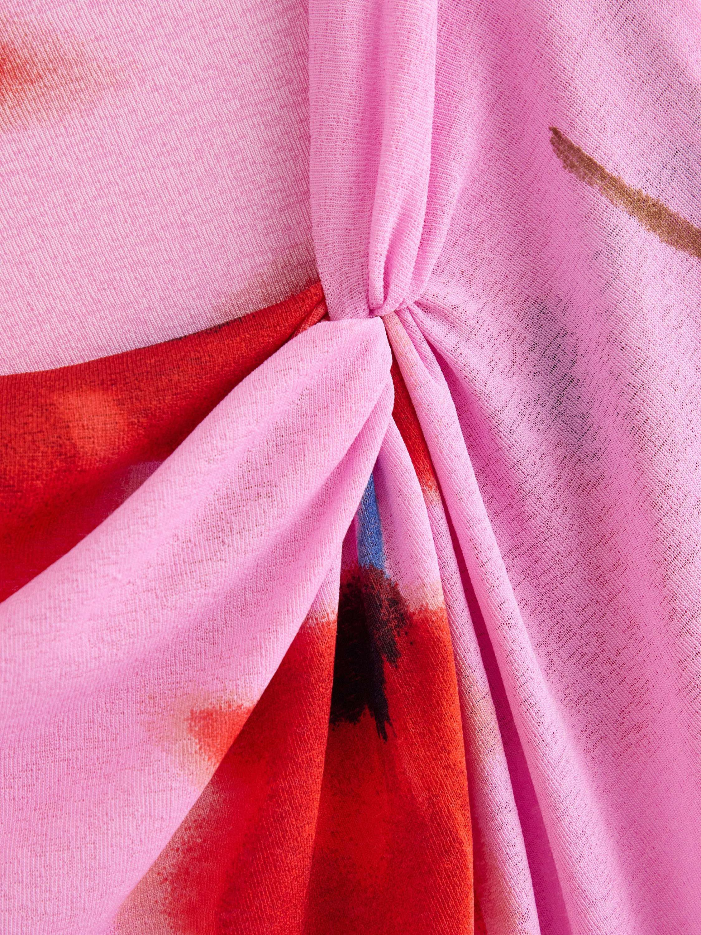 Long-sleeved top with allover motif