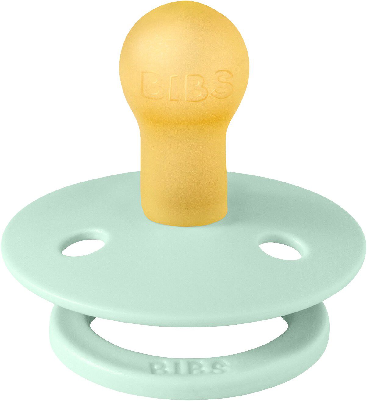 BIBS Pacifier Studio Colour Block Latex Size 1 Nordic Mint/P