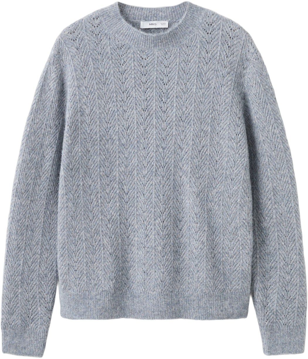 Cable-knit lurex sweater