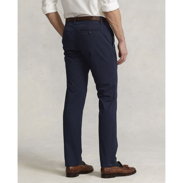 Stretch Straight Fit Washed Chino Pant