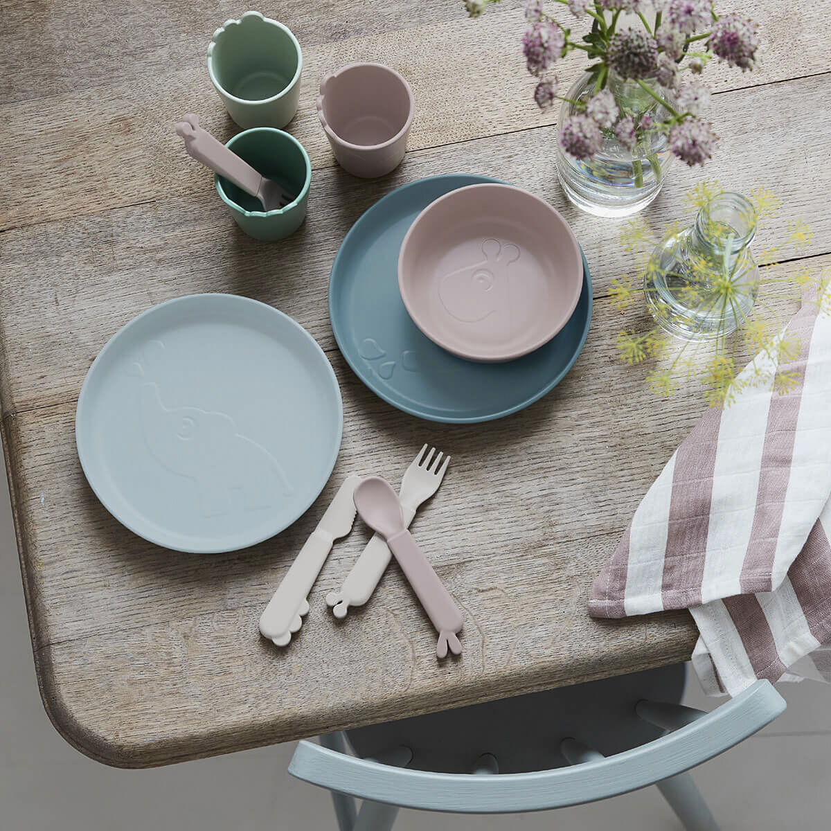 Kiddish gafler 4 stk. Raffi Bl&aring;