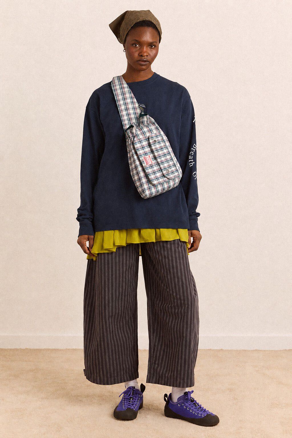 MATILDA BAG - ELDERBERRY CHECK