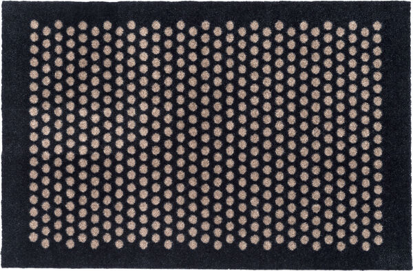 Måtte 60x90 cm, dot sort/sand