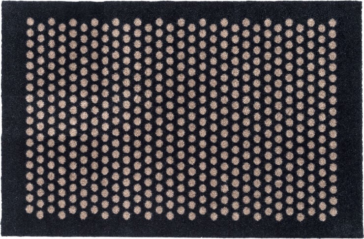 Måtte 60x90 cm, dot sort/sand