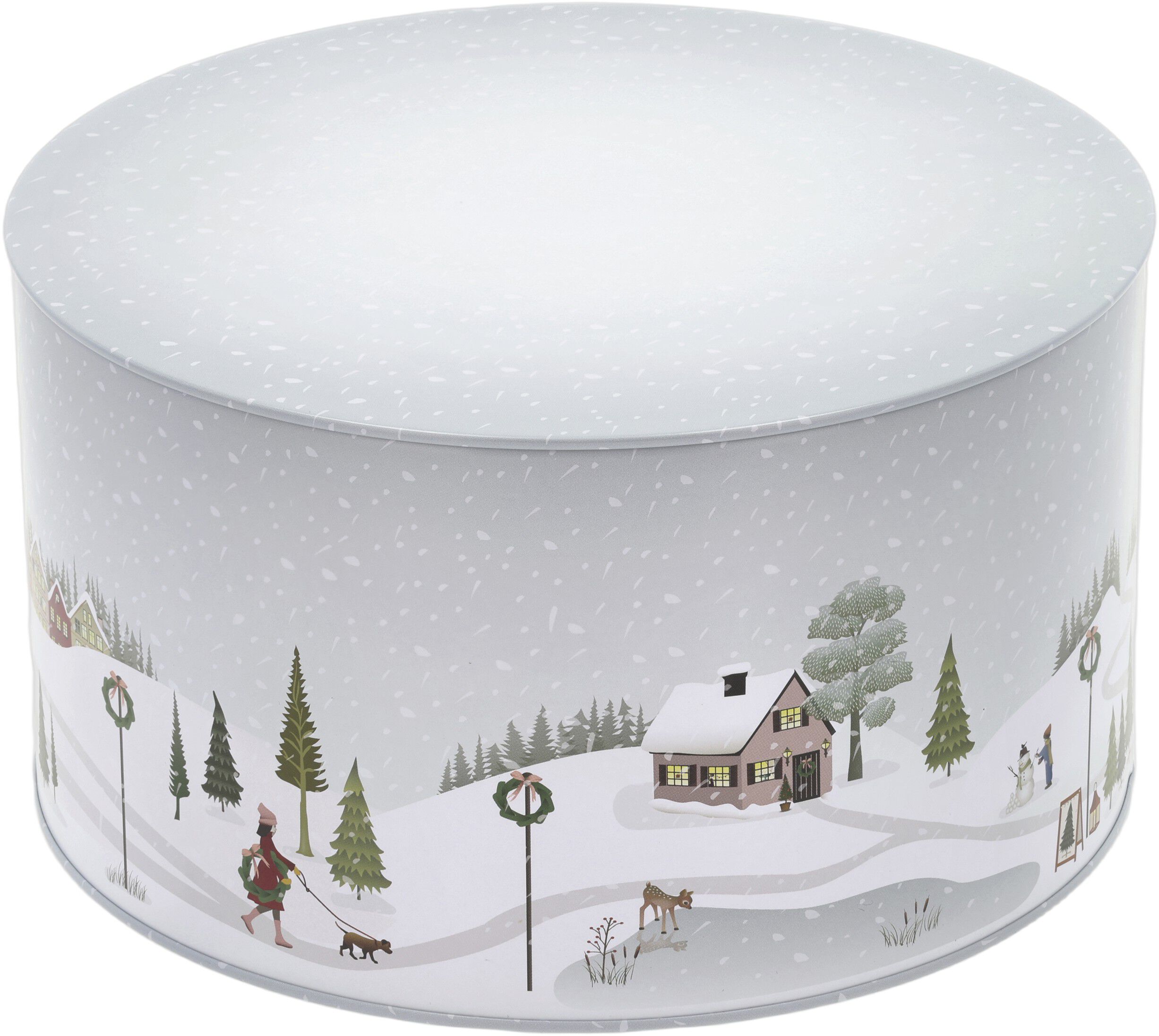 Kakburksset Vinter 22x12/20x10 cm Arctic Ice/Woodrose Metall