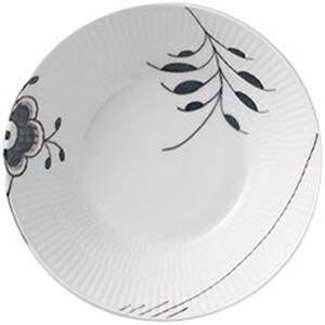 Black Fluted Mega 50 cl djup tallrik