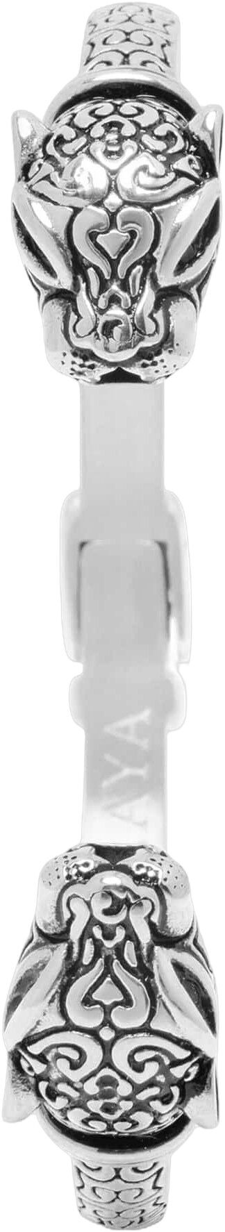 Men's Panther Bangle in Silver