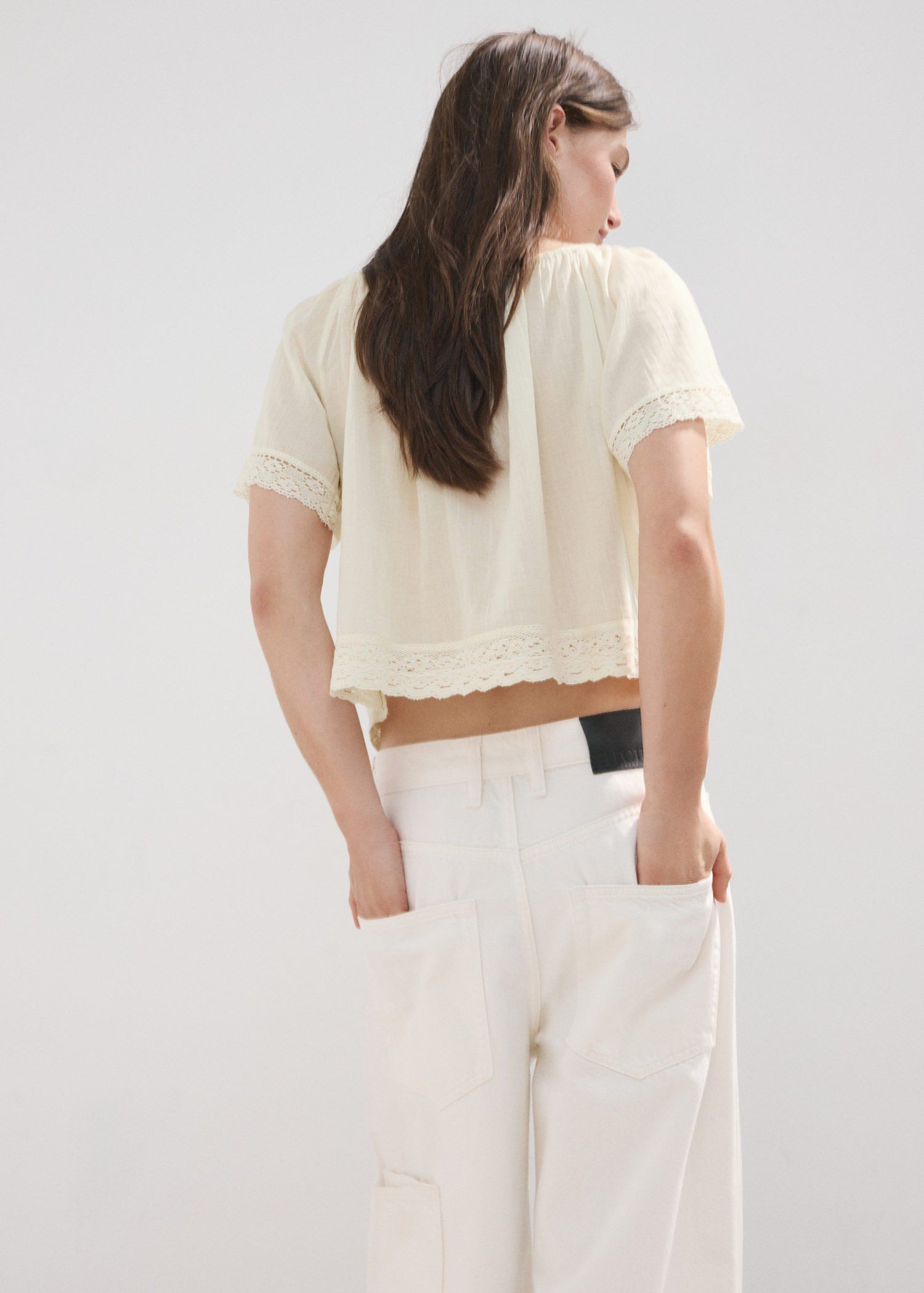 Cotton lace blouse