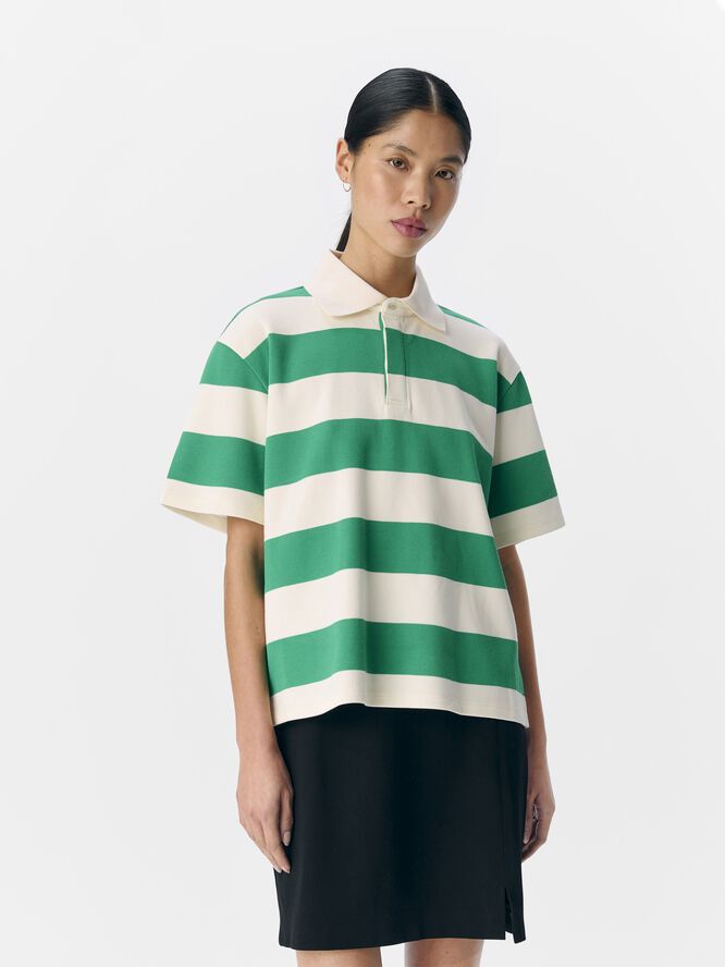 OBJMILLIE S/S LO BOXY POLO E SP 25