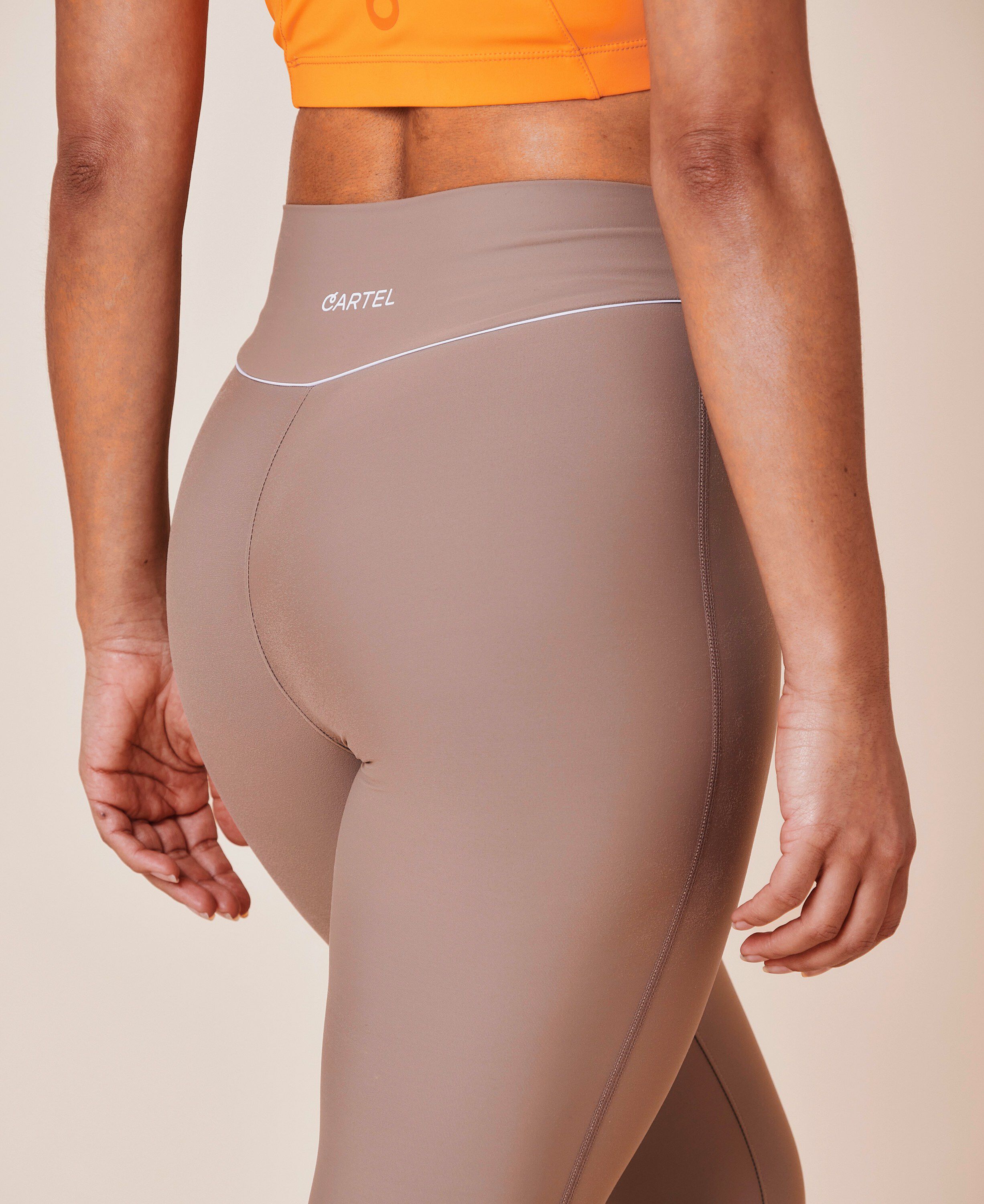 Peak high-waist flared brushed leggings - Ocean