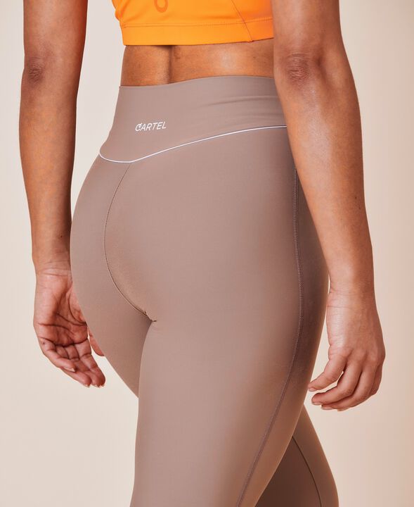 Peak high-waist flared brushed leggings - Ocean