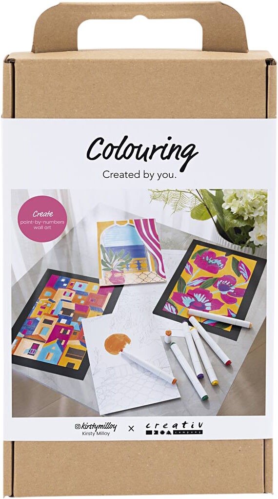 DIY Kit Farvel&aelig;gning, Paint by numbers, markers