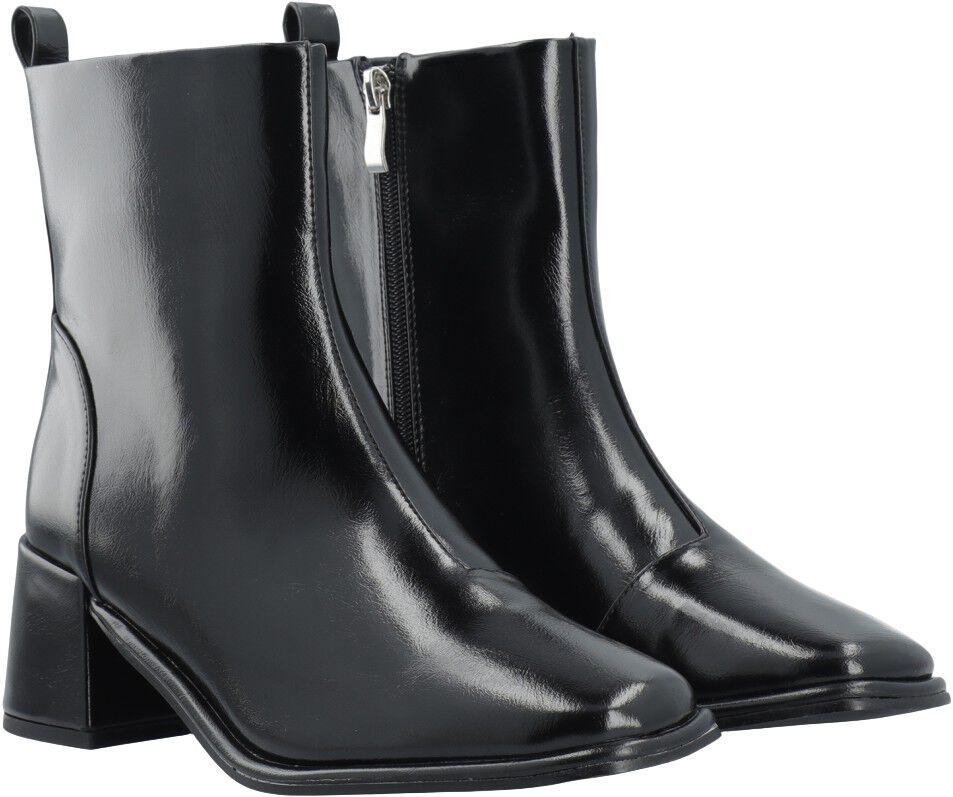BIAJOLANDA Ankle Zip Boot Faux Leather