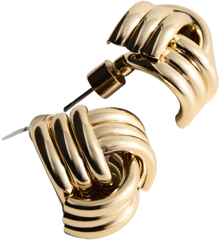 Intertwined knot earrings