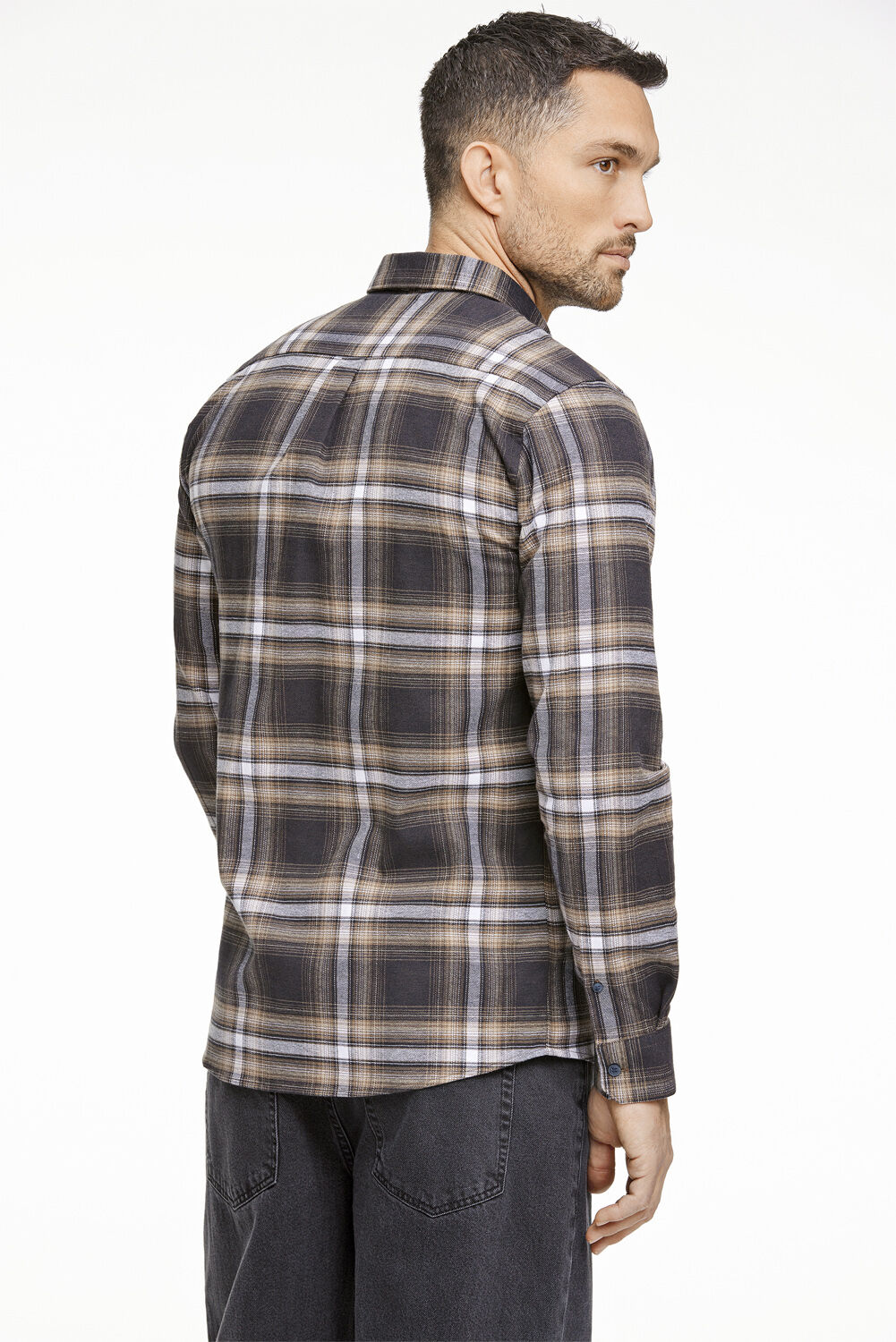 Brushed checked shirt L/S