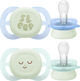 Philips Avent Soother ultra start Nighttime - Pakke med 2 -