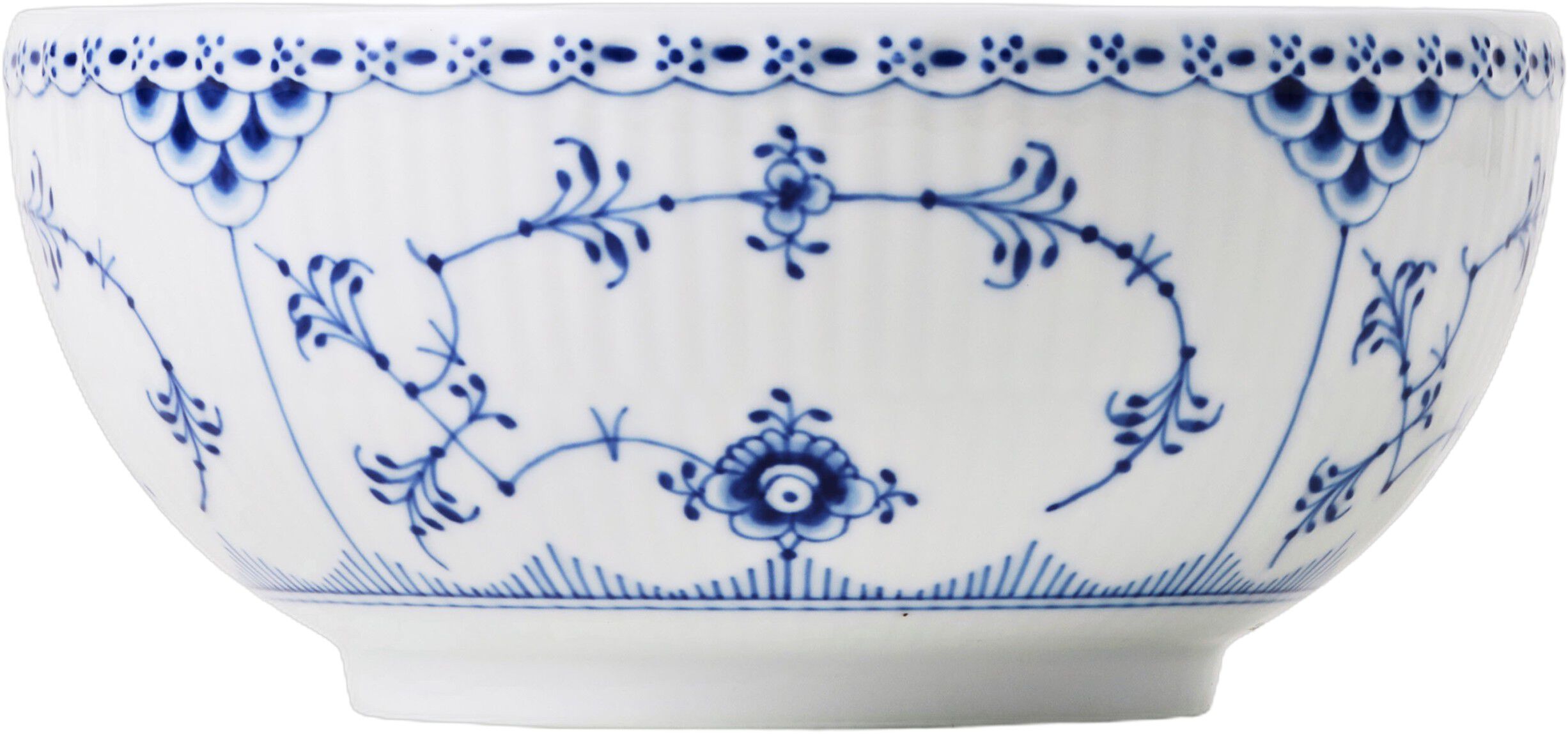 Blue Fluted HL Bowl 73cl