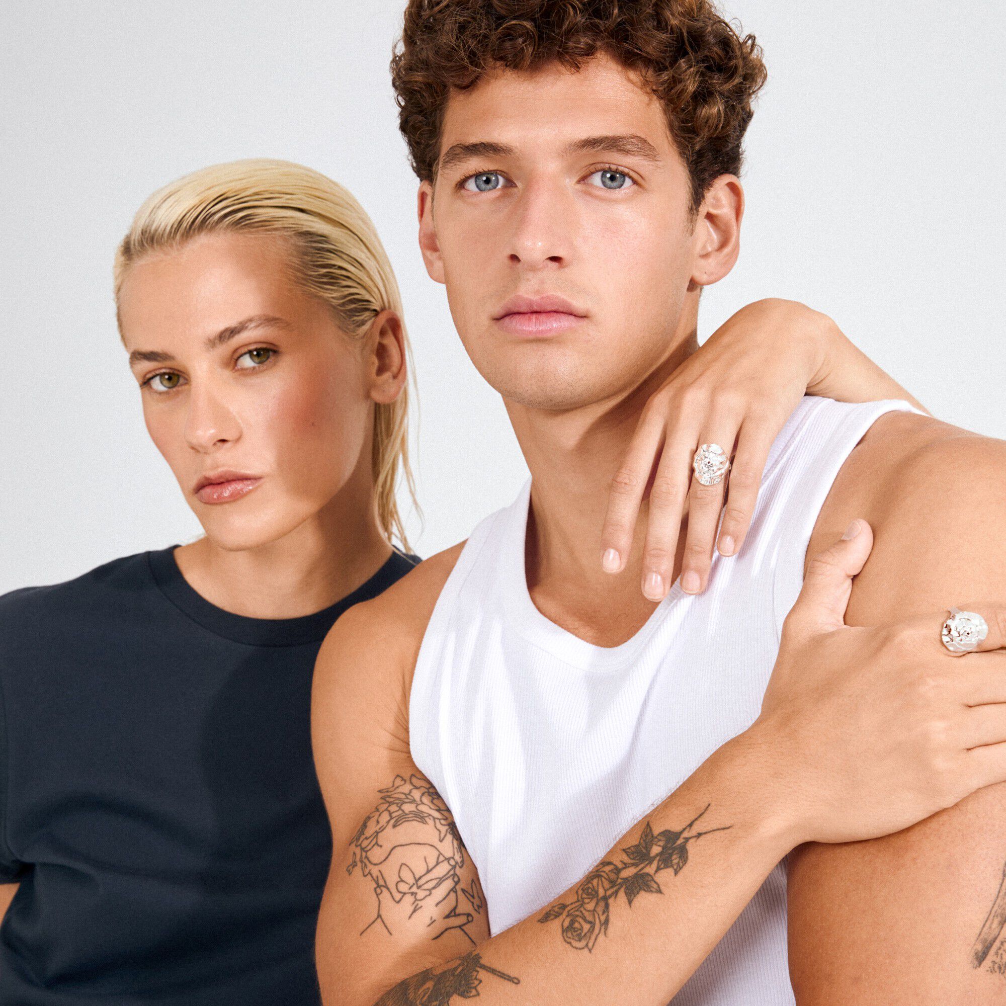 HAZE ring silver-plated