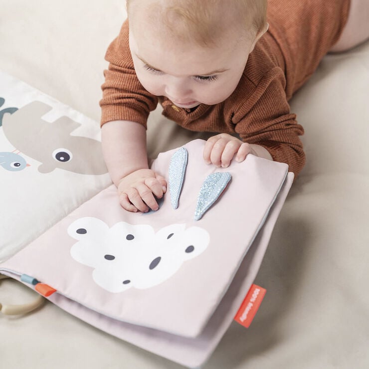 Tummy time stofbog Deer friends Farvemix