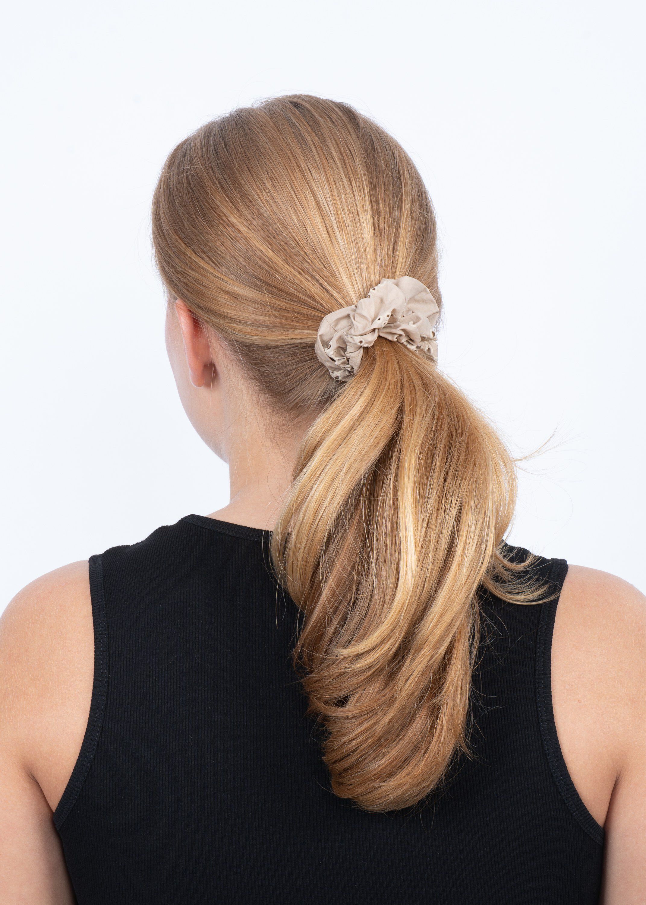 Floral Broderie Scrunchie
