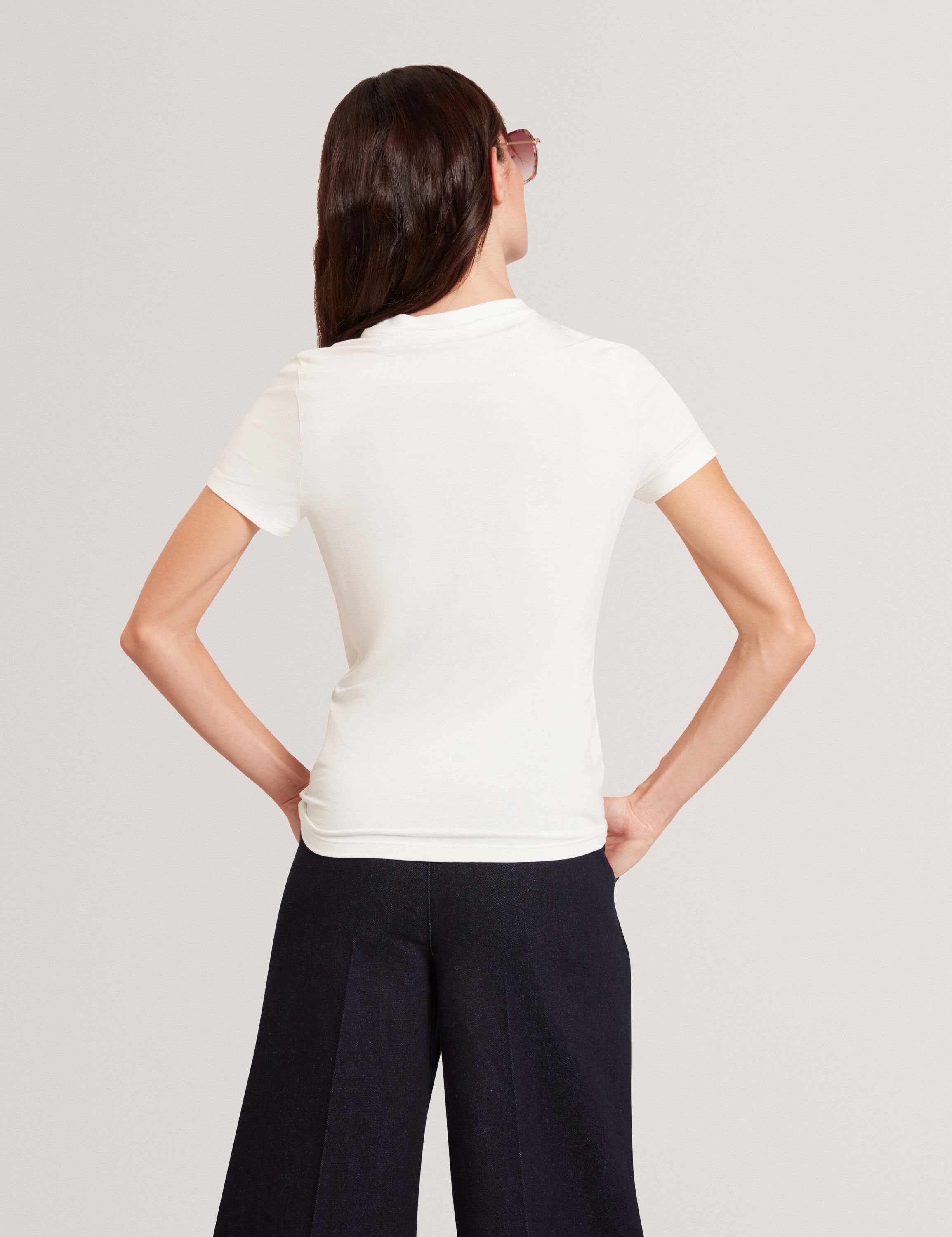 MEELIEE Printed Fitted Tee