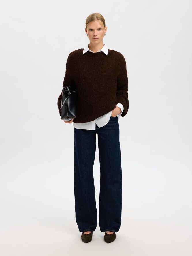 SLFGABRIELLA LS KNIT NEW O-NECK NOO