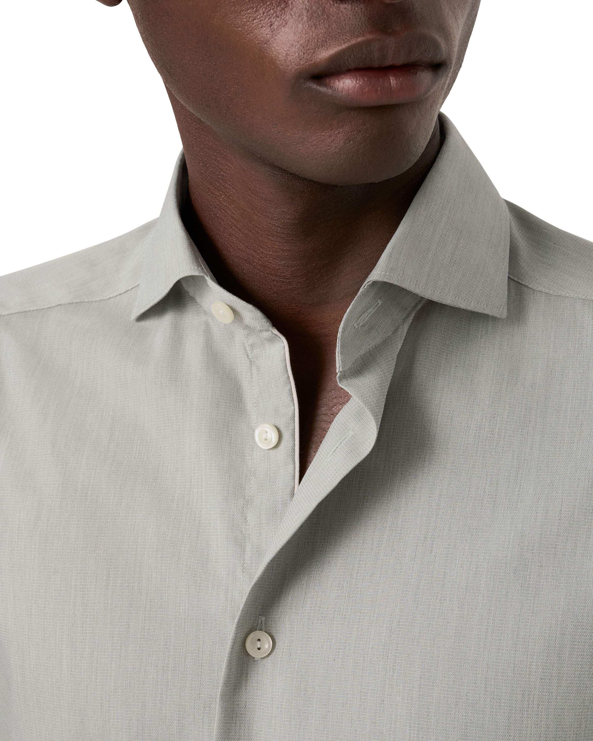 Slim Fit Solid Twill Shirt