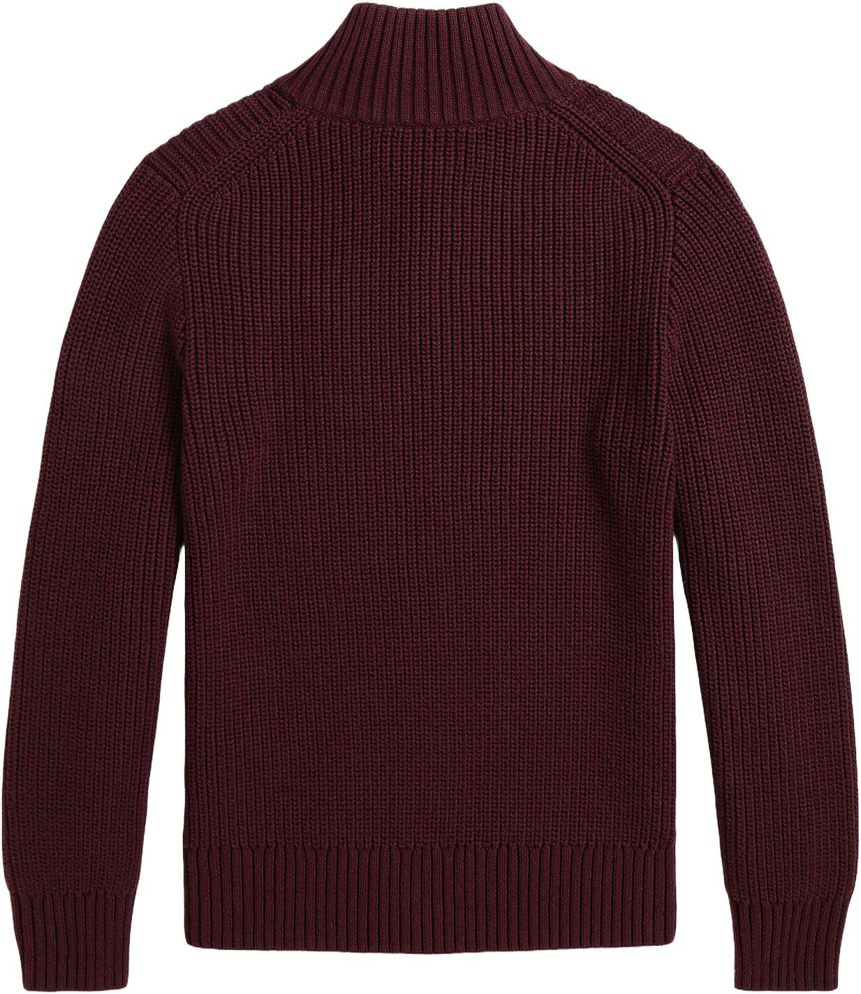 Cotton Quarter-Zip Sweater