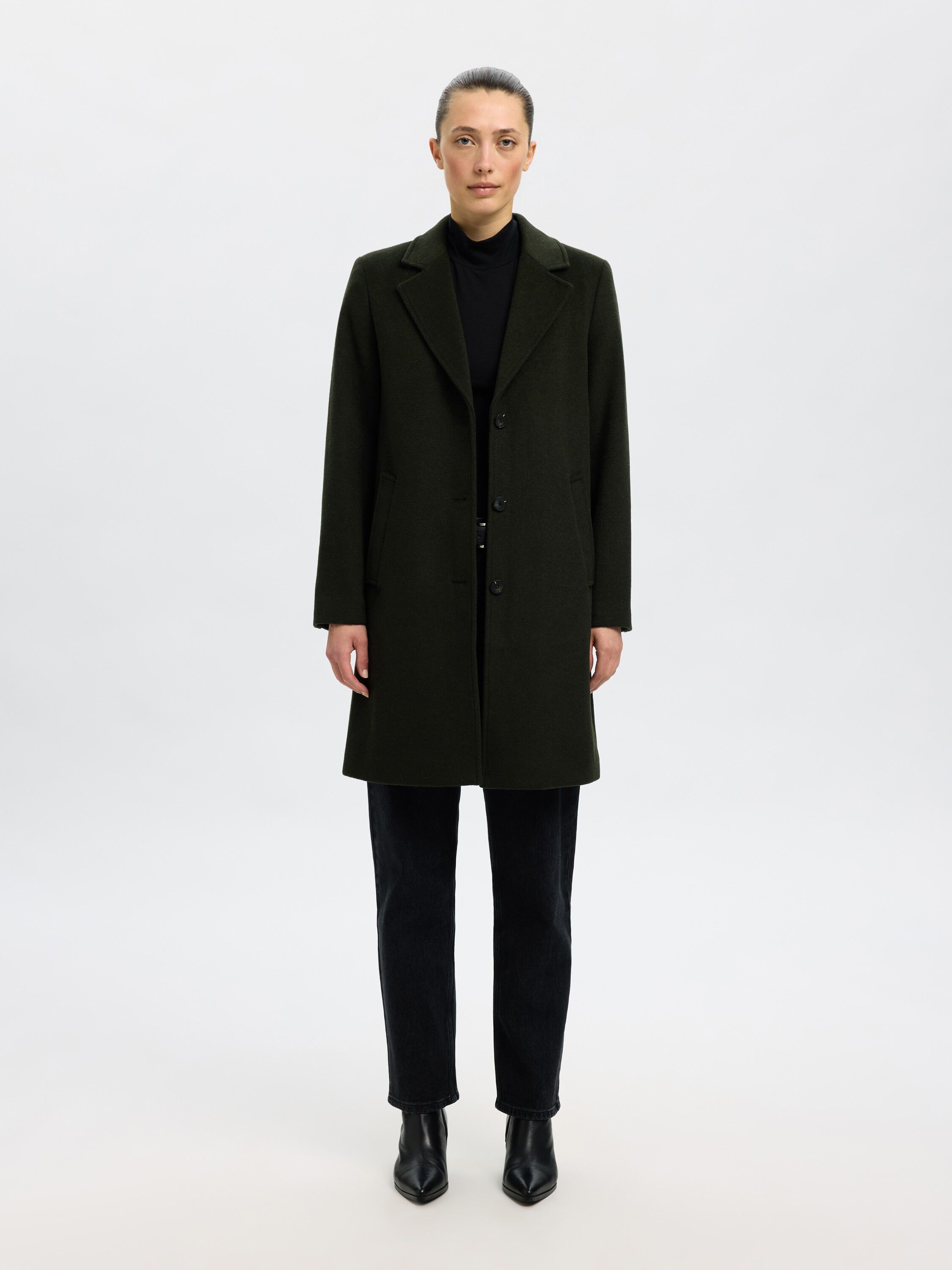 Slfsasja Wool Blend Coat Noos