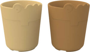 Kiddish mini kop 2 stk. Croco Mustard