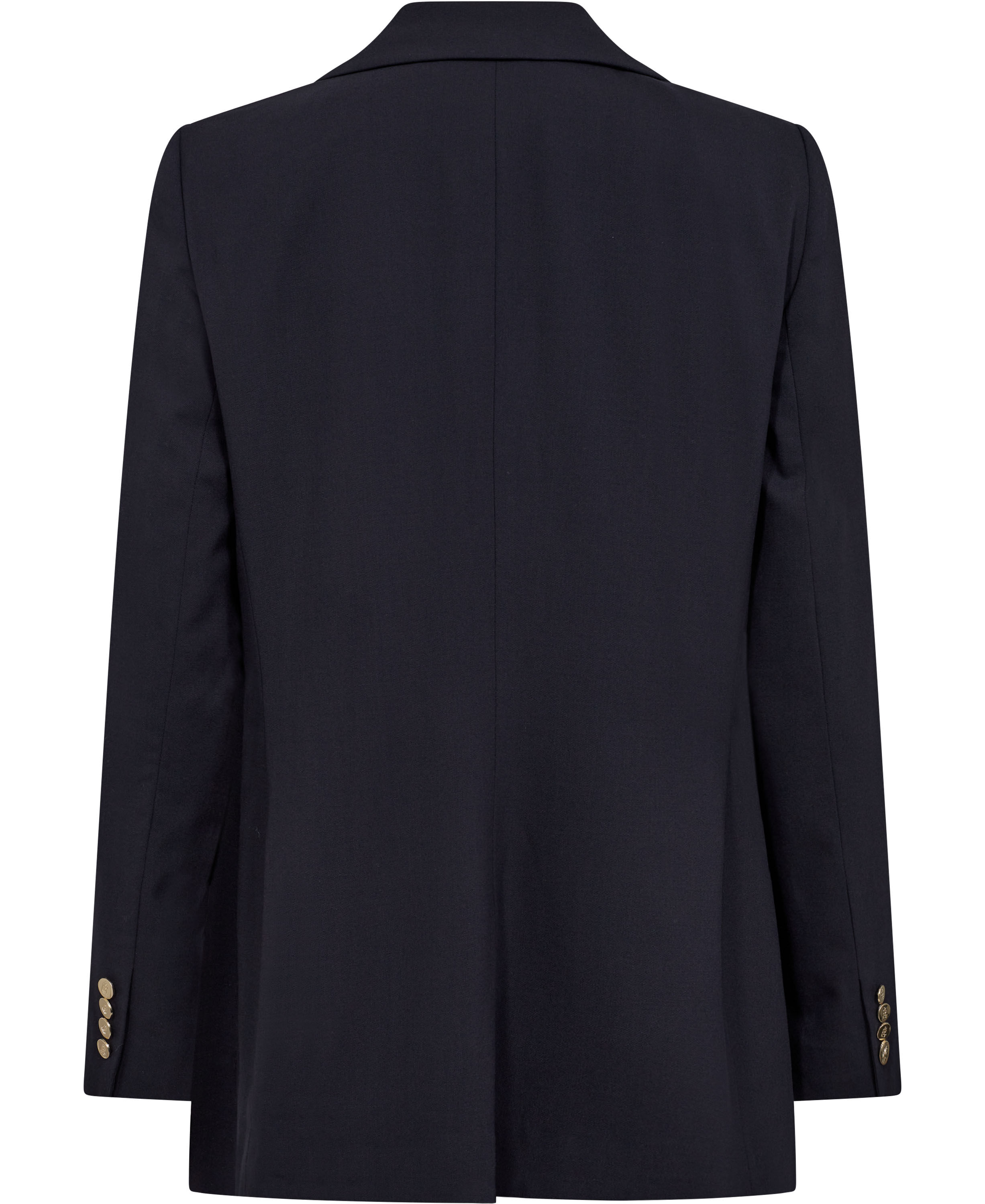 Double-Breasted Wool Crepe Blazer