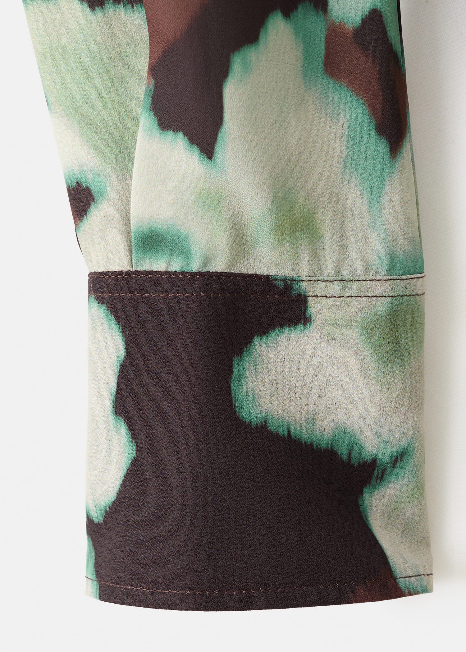 Chiffon blouse with bow neckline