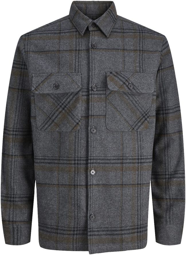JPRRAYLE MELANGE CHECK L/S OVERSHIR